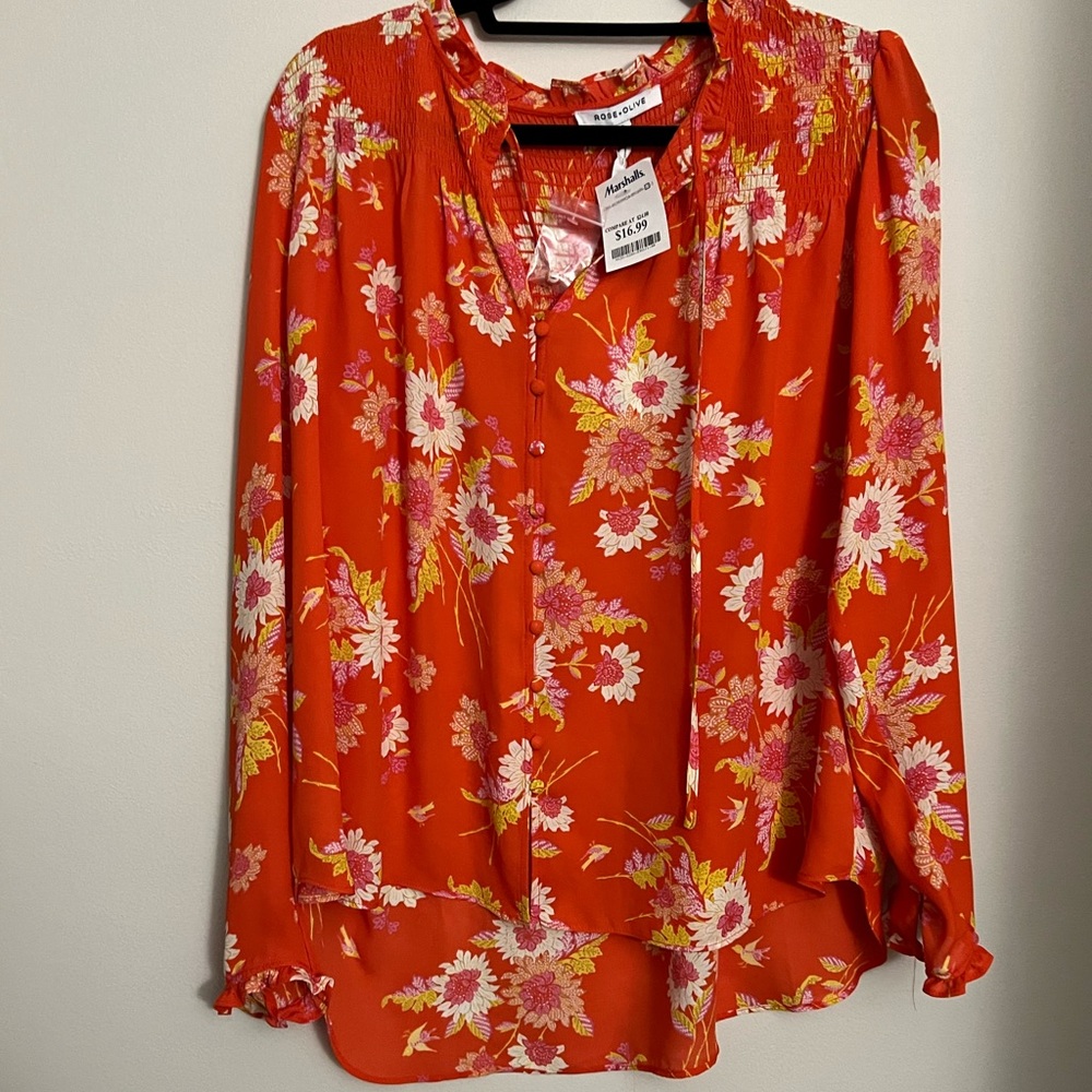 Rose and Olive top